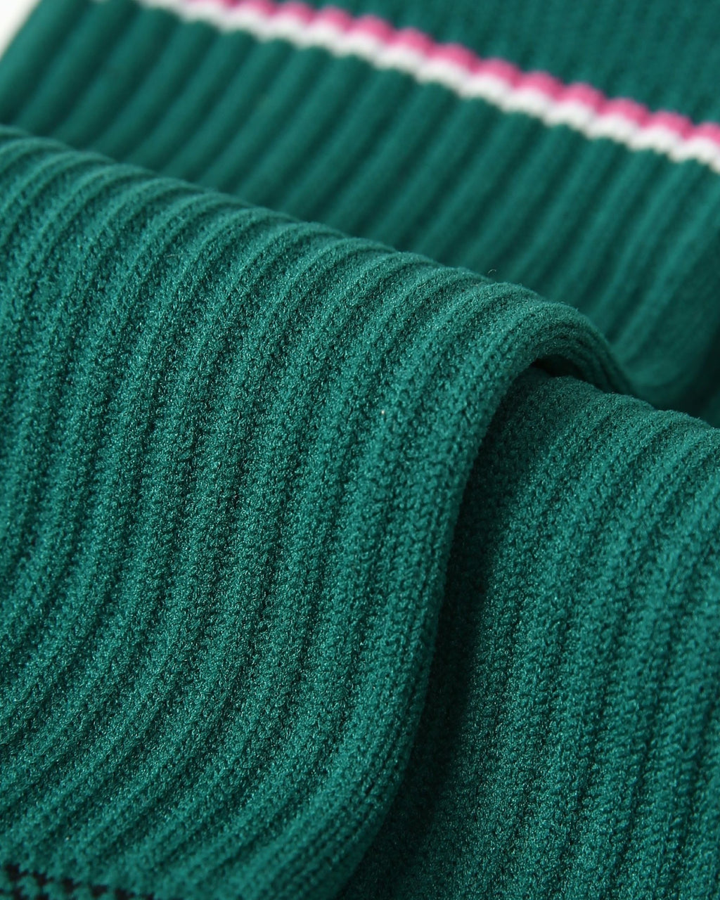 Womens Crew Thin Sports Compression Socks Cushioned Sole Green - SWEET NANA