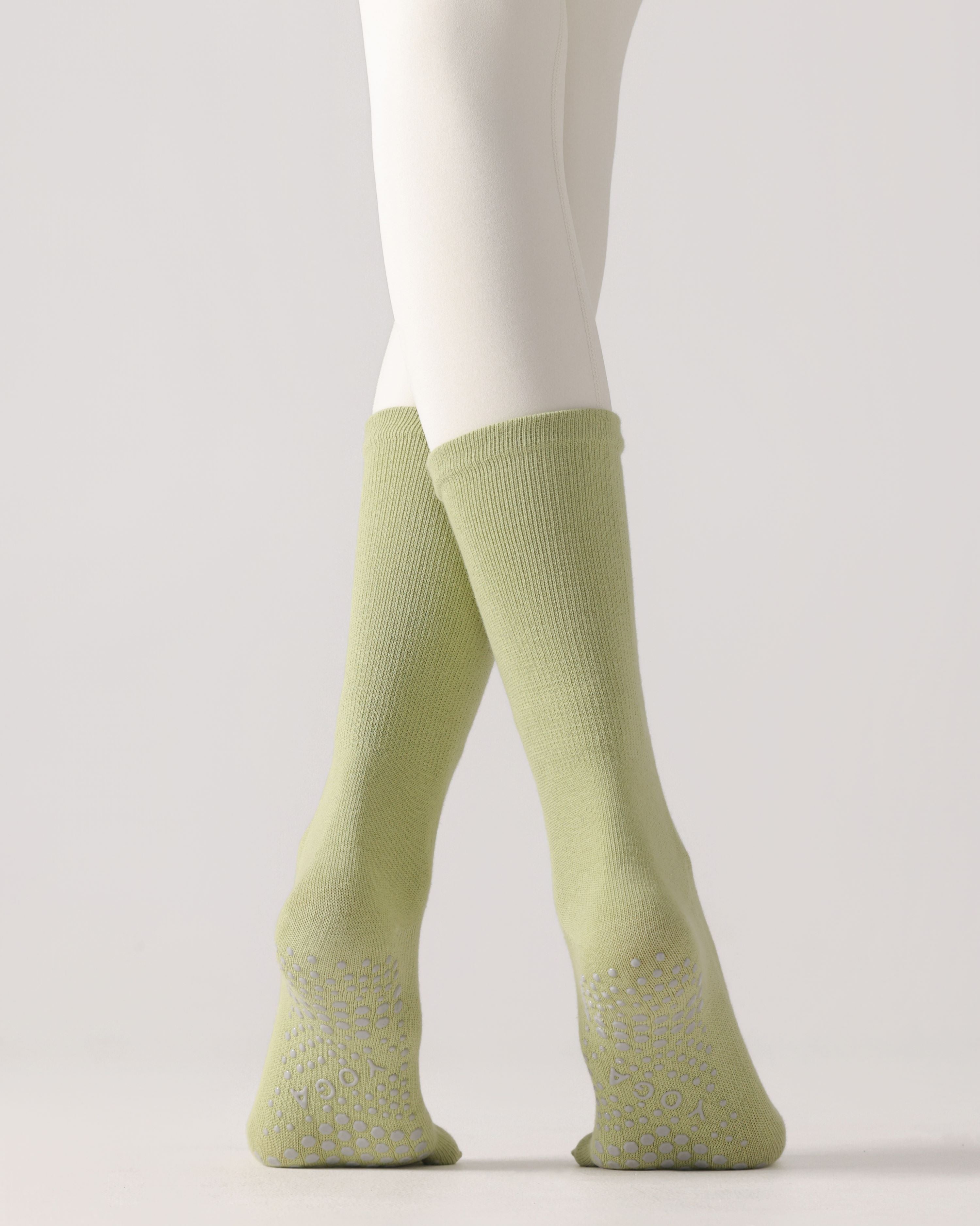 Womens Five Toe Yoga Socks Breathable Anti Slip Grip Crew Fit - SWEET NANA
