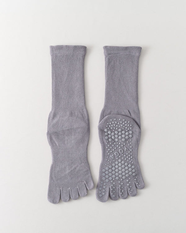 Womens Five Toe Yoga Socks Breathable Anti Slip Grip Crew Fit - SWEET NANA
