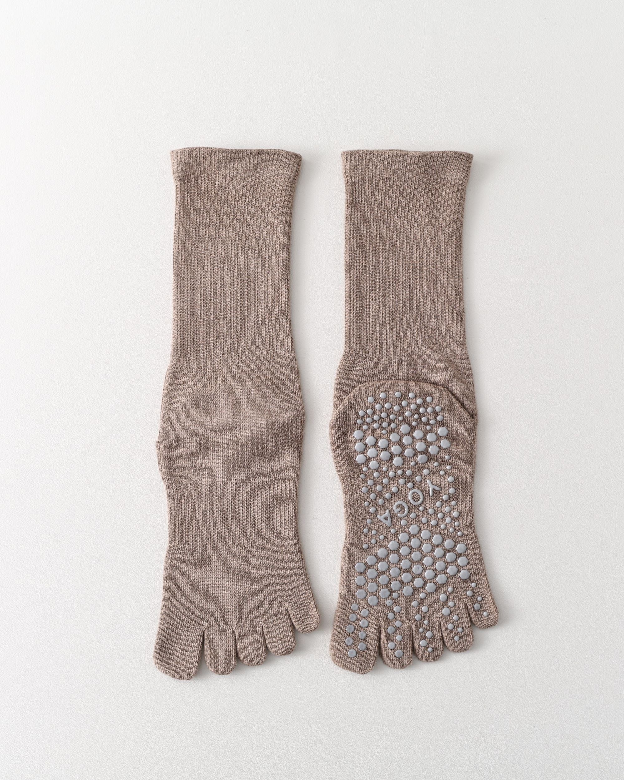 Womens Five Toe Yoga Socks Breathable Anti Slip Grip Fit Crew - SWEET NANA