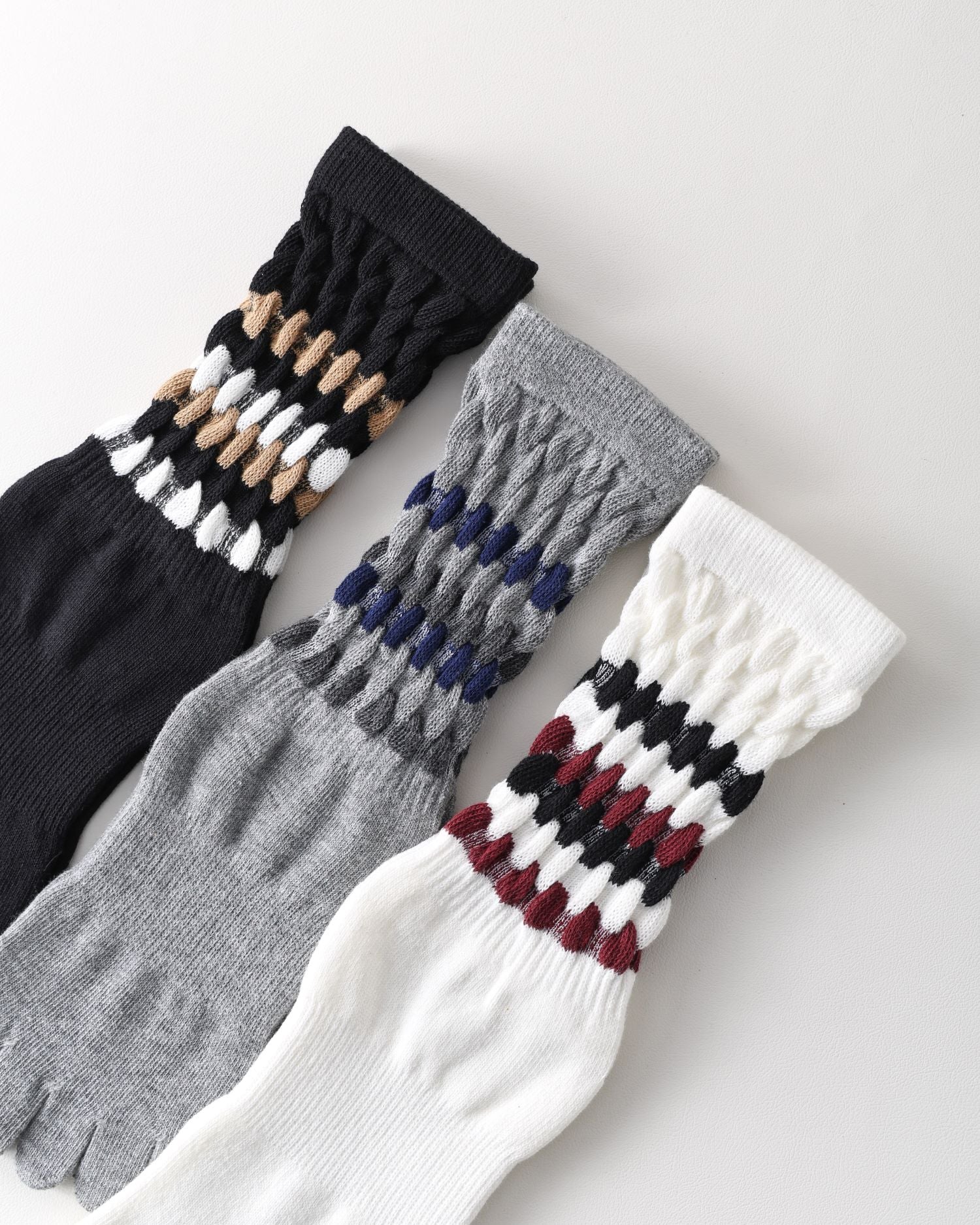 Womens Five Toe Yoga Socks Non Slip Grip Breathable Crew