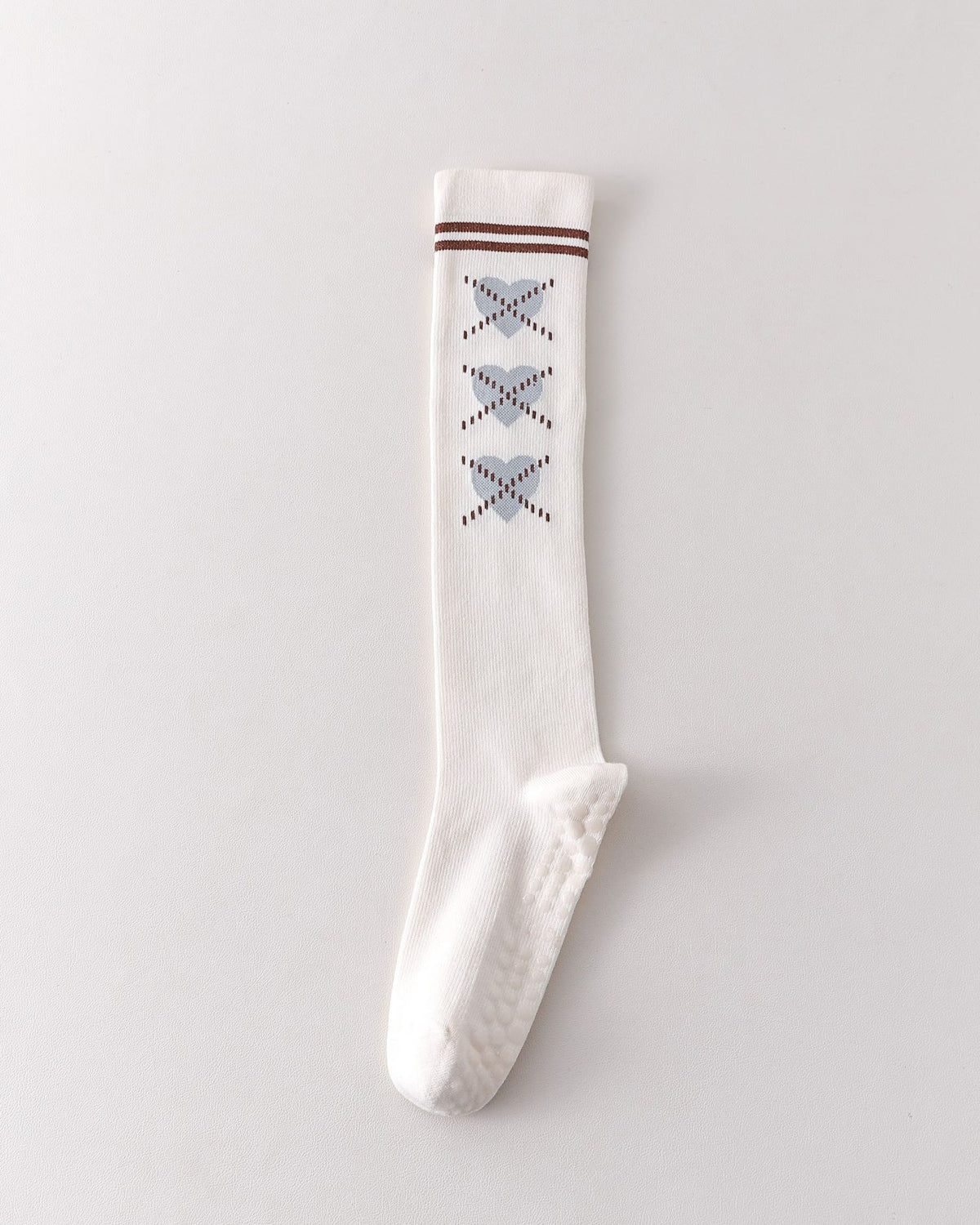 Womens Korean Style Pressure Knee High Yoga Socks Non Slip