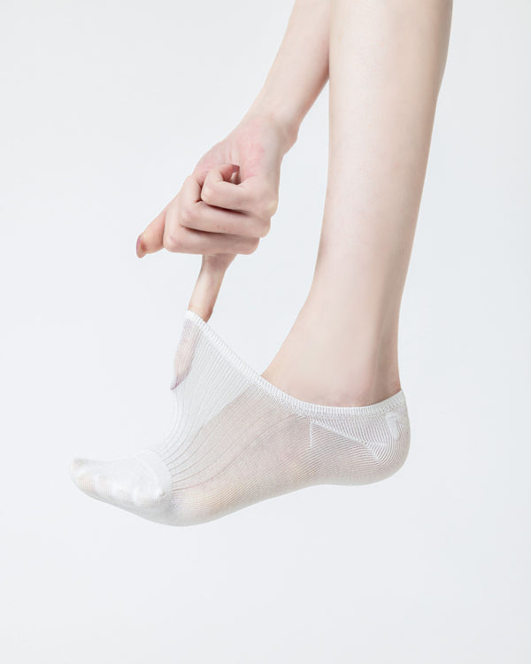Womens No-Show Socks Mulberry Silk Blend Cooling Comfortable Fashion Styling - SWEET NANA