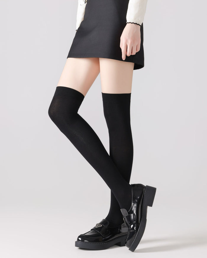 Womens Over the Knee Socks Mulberry Silk Blend Cooling Comfortable Fashion Styling
