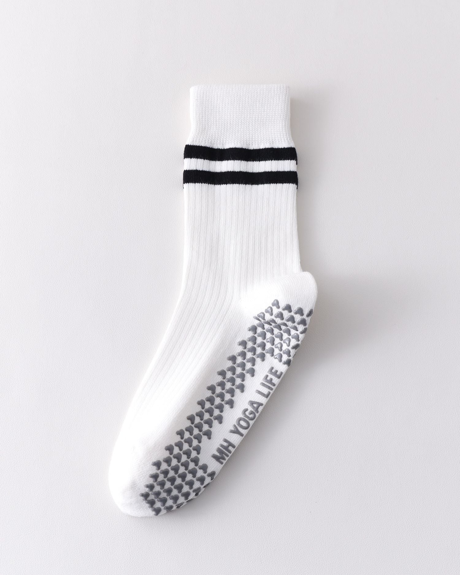 Womens Striped Yoga Socks Non Slip Breathable Crew Sport Socks