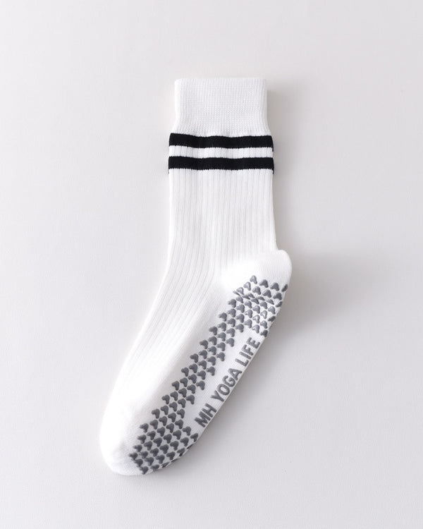 Womens Striped Yoga Socks Non Slip Breathable Crew Sport Socks - SWEET NANA