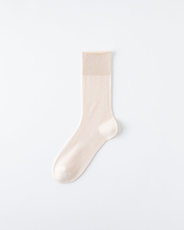 Womens Crew Socks Mulberry Silk Blend Cuff Cooling Comfortable Fashion Styling - SWEET NANA