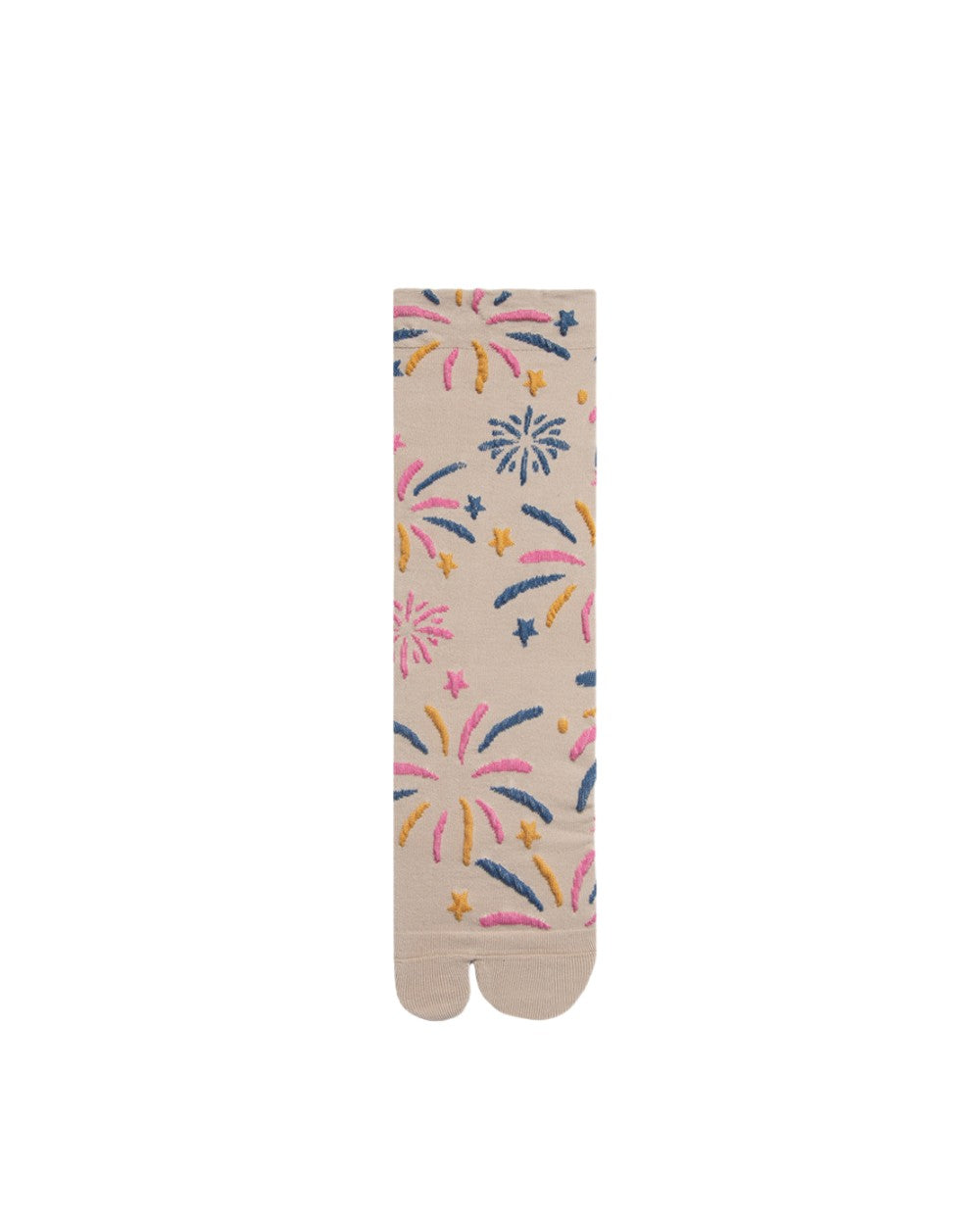 Womens Tabi Socks Retro 3D Fireworks Embossed Pattern Cute Socks - SWEET NANA