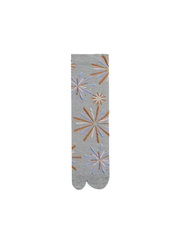 Womens Tabi Socks Retro 3D Fireworks Embossed Pattern Cute Socks - SWEET NANA
