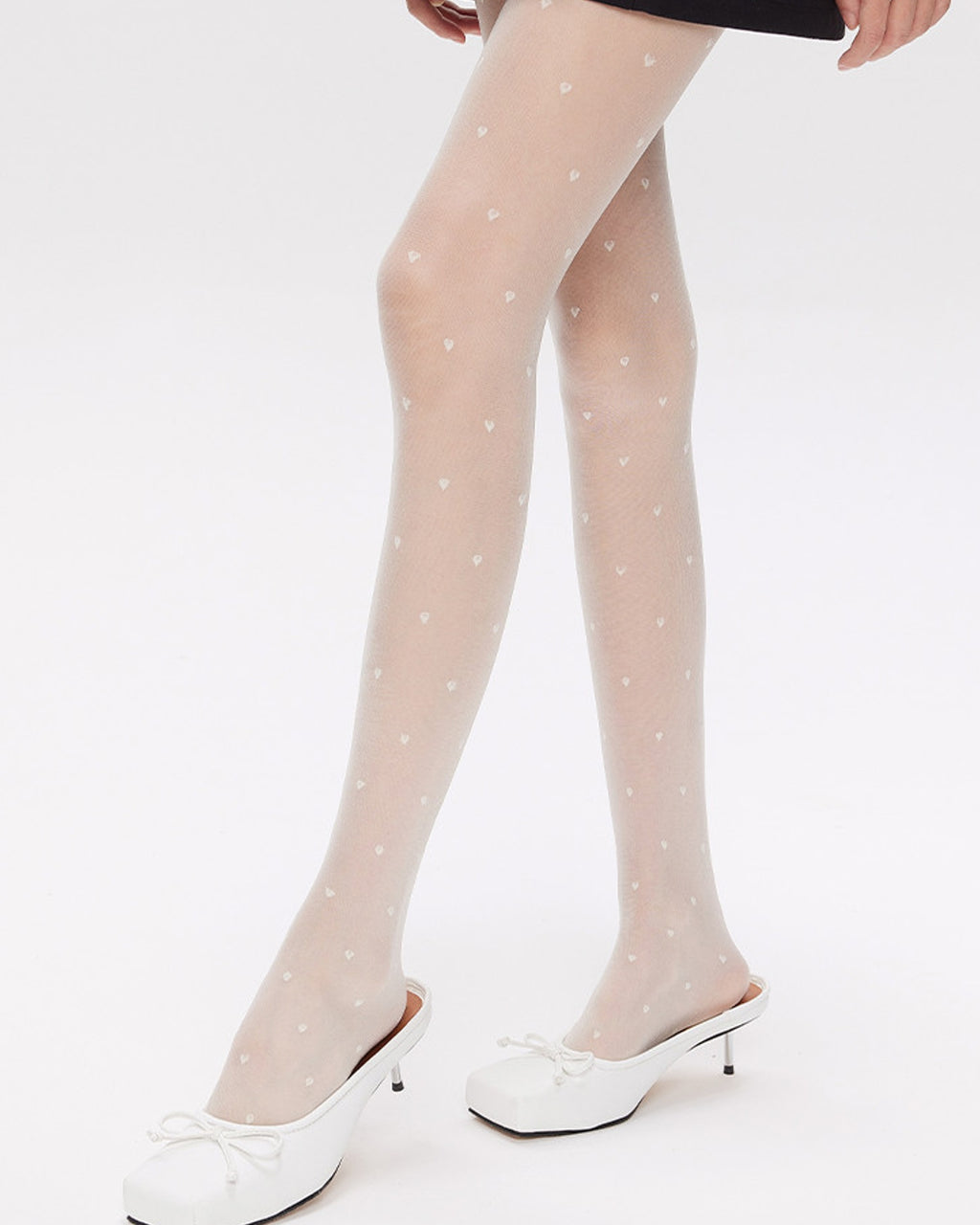 Womens Tights Heart Pattern Cooling Comfortable Fashion Styling - SWEET NANA