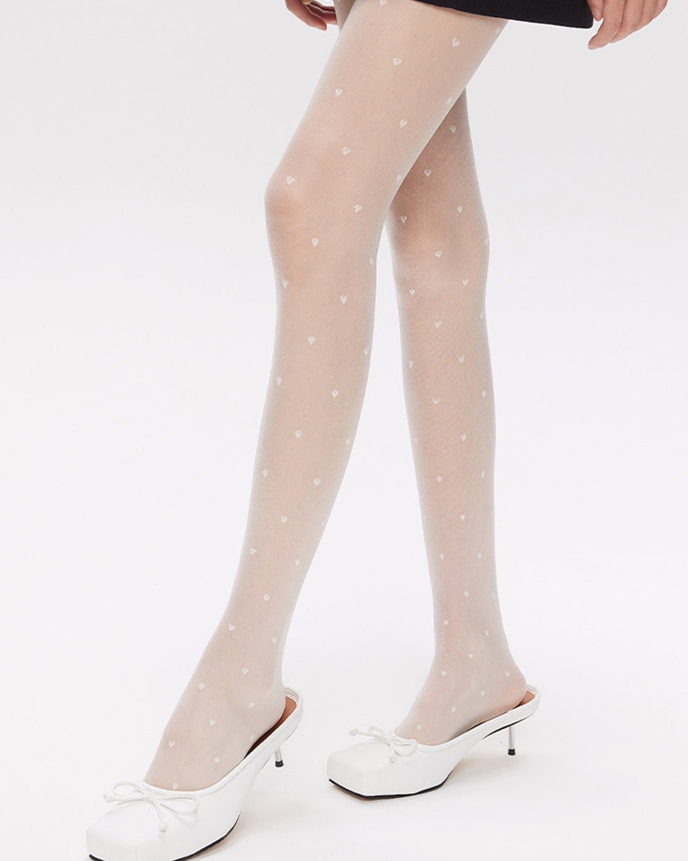 Womens Tights Heart Pattern Cooling Comfortable Fashion Styling - SWEET NANA