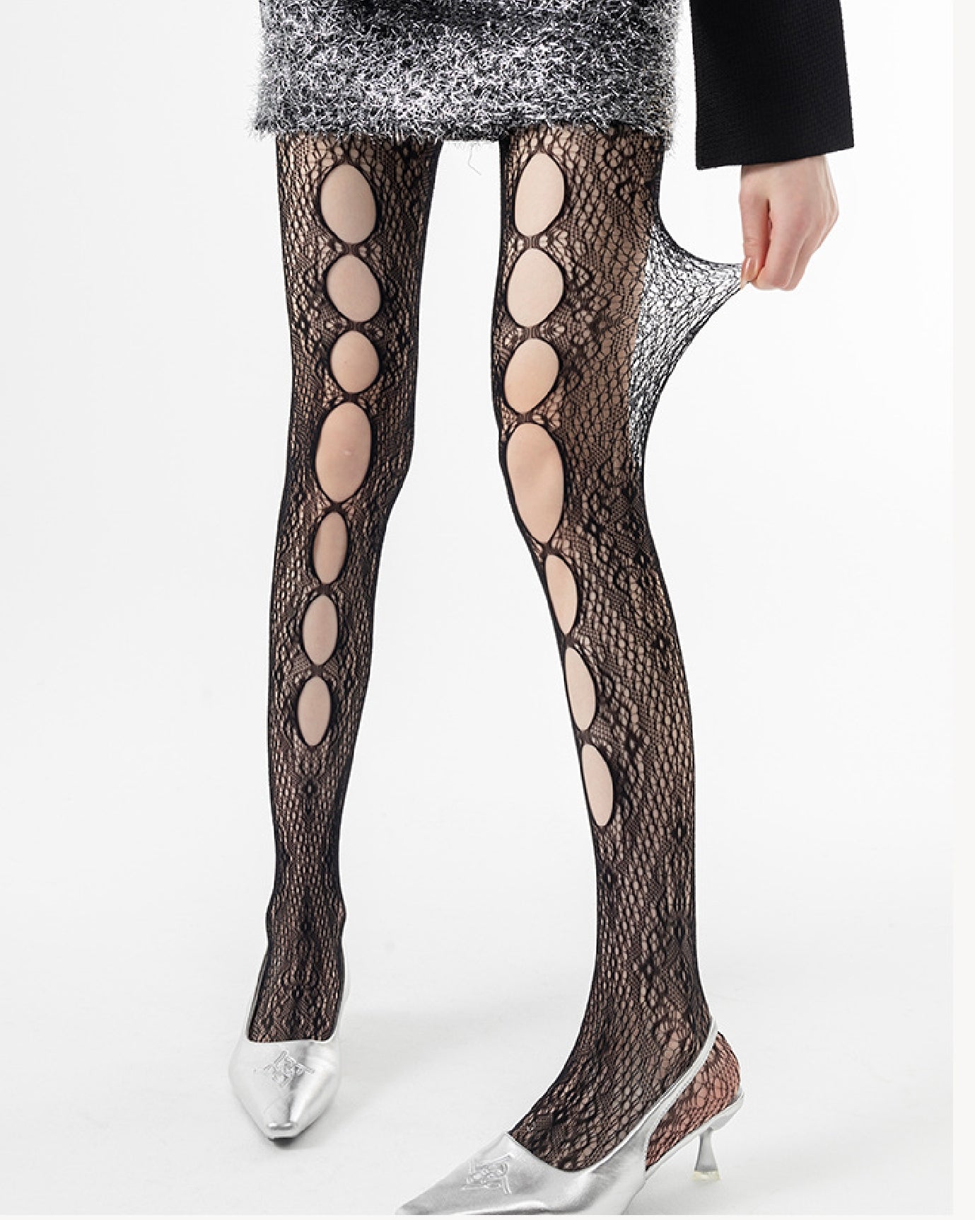 Womens Tights Hollow Fishnet Pattern Cooling Sexy Comfortable