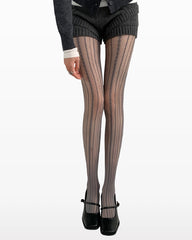 Womens Tights Vertical Mesh Stripe Pattern Cooling Sexy Comfortable