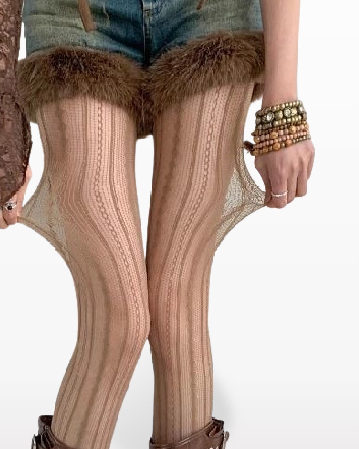 Womens Tights Vertical Mesh Stripe Pattern Cooling Sexy Comfortable