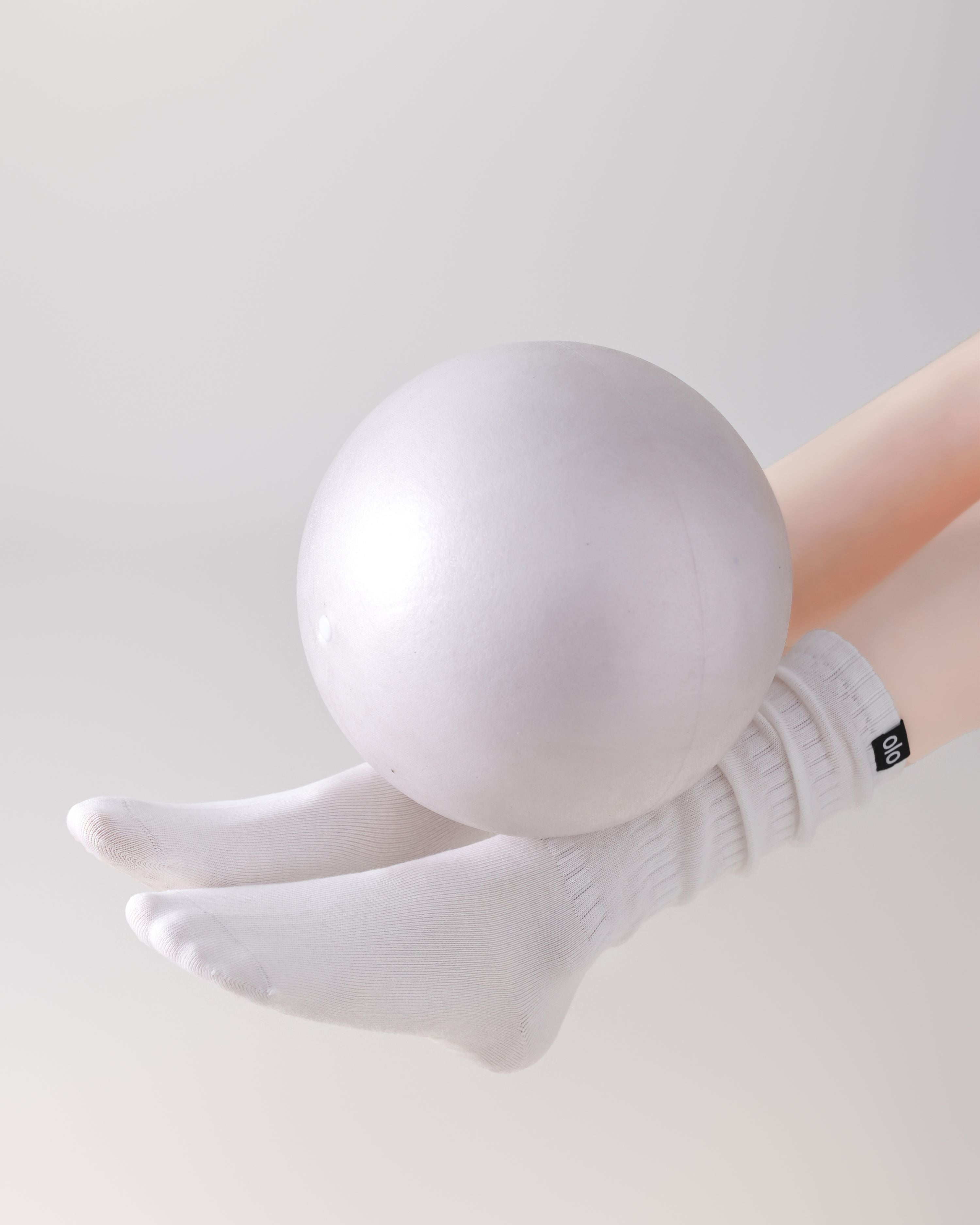 Womens Twisted Crew Yoga Socks Non Slip Combed Cotton Trendy Style