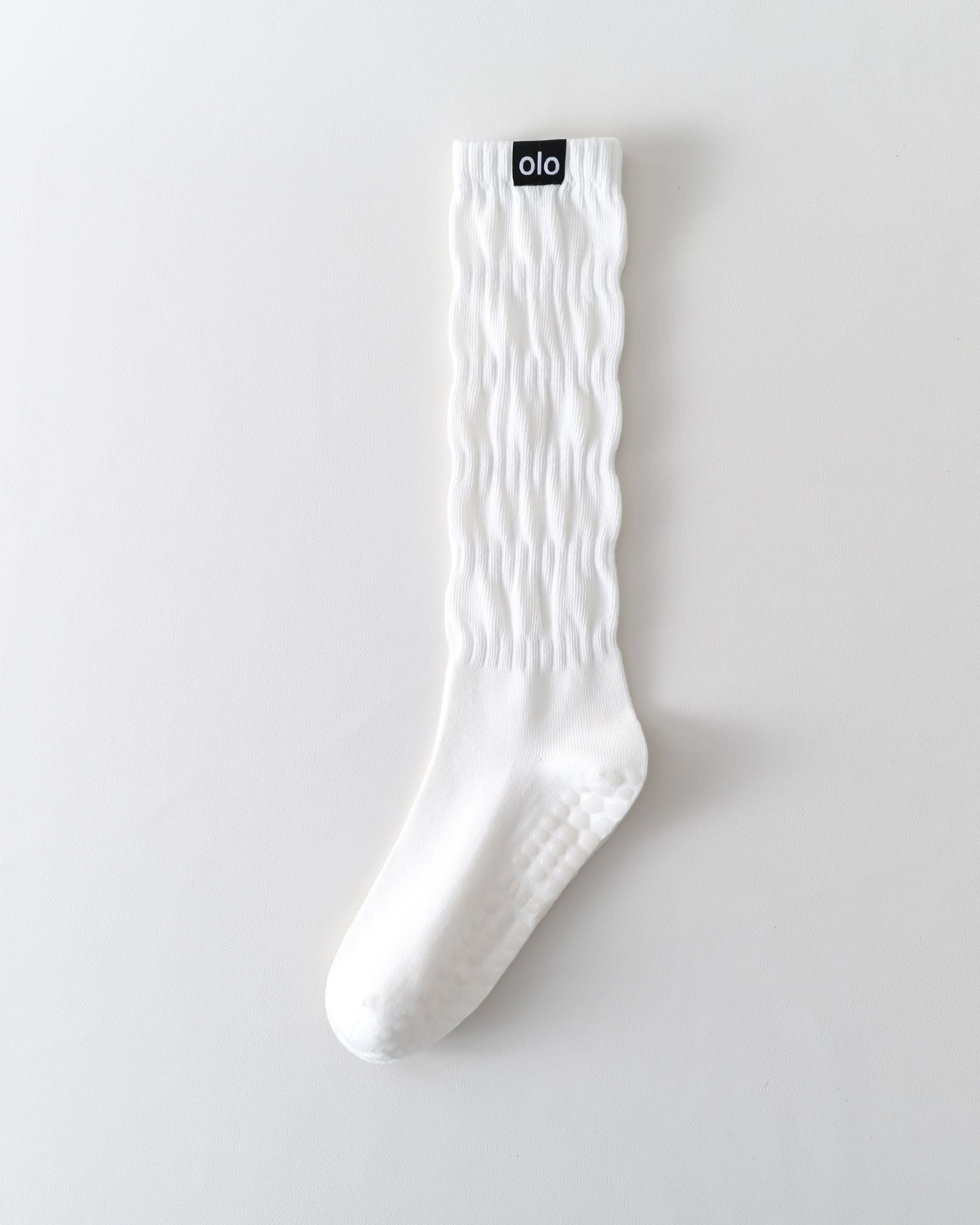 Womens Twisted Crew Yoga Socks Non Slip Combed Cotton Trendy Style