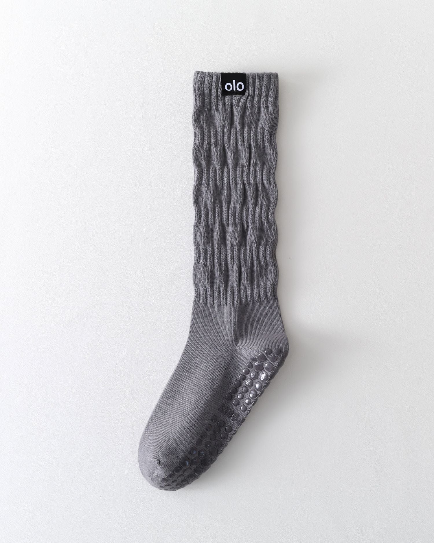 Womens Twisted Crew Yoga Socks Non Slip Combed Cotton Trendy Style