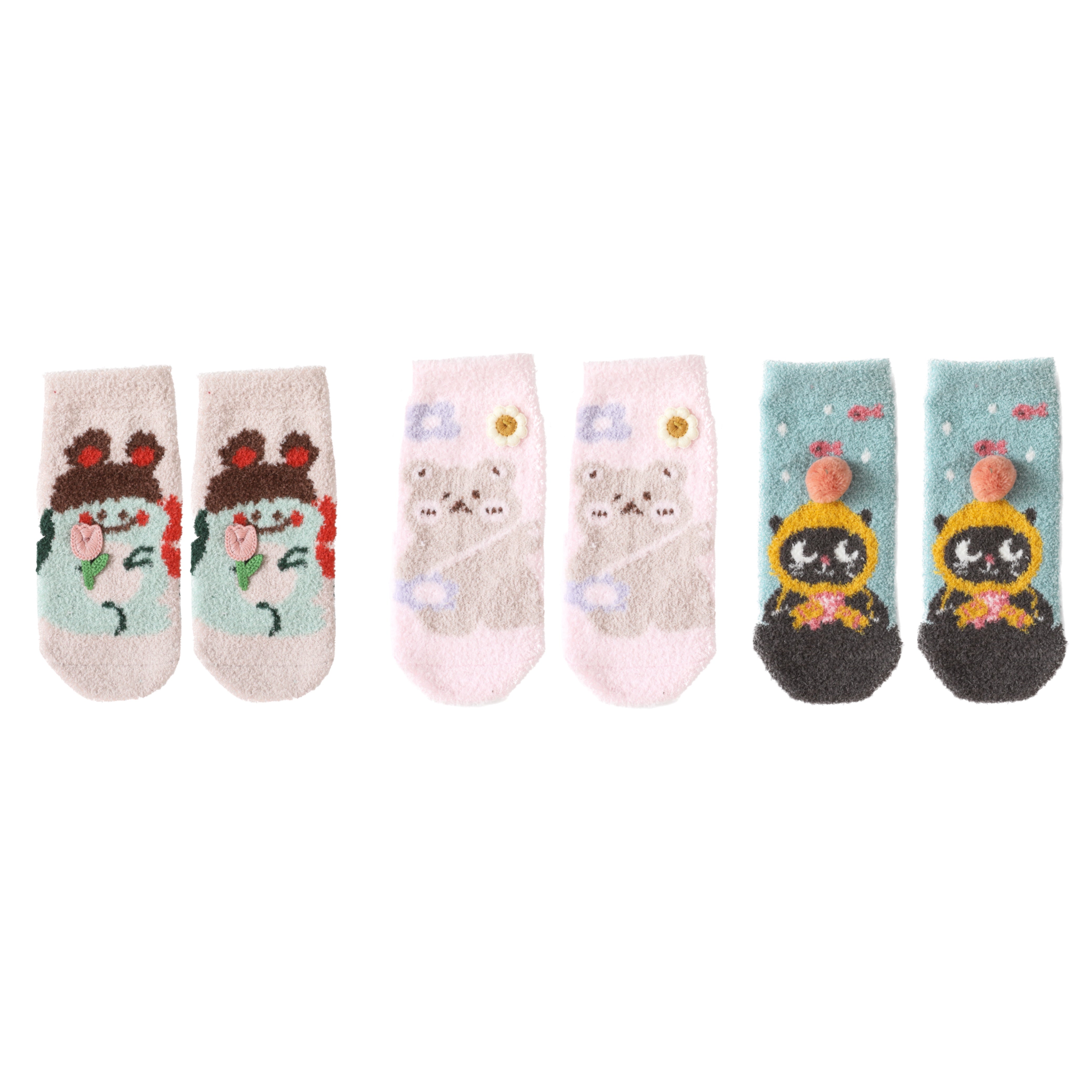 Sweetnana 아기용 아늑한 발목 크루 양말, 매우 부드럽고 두꺼운 겨울 양말, 추운 날씨에 이상적인 편안함
