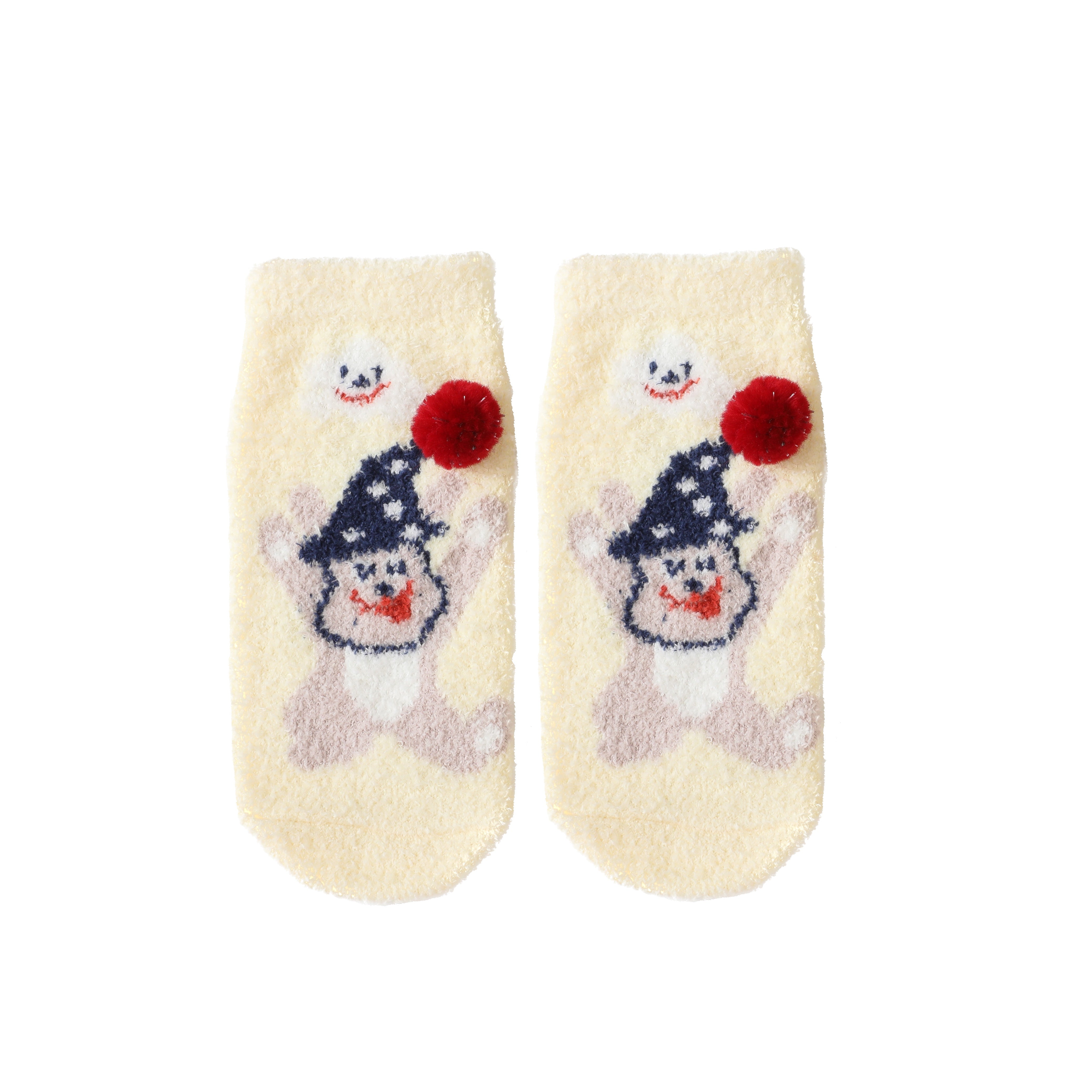 Sweetnana コージーアンクルクルーソックス for Toddlers, 超ソフト厚手の冬用ソックス, 寒い天候に最適な快適さ