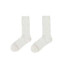 Sweetnana Spring/Summer 3-Pack Women's Crew Cotton Mesh Socks with Letter | Solid Color Thin Slouch Socks | Seamless Toe for Comfort