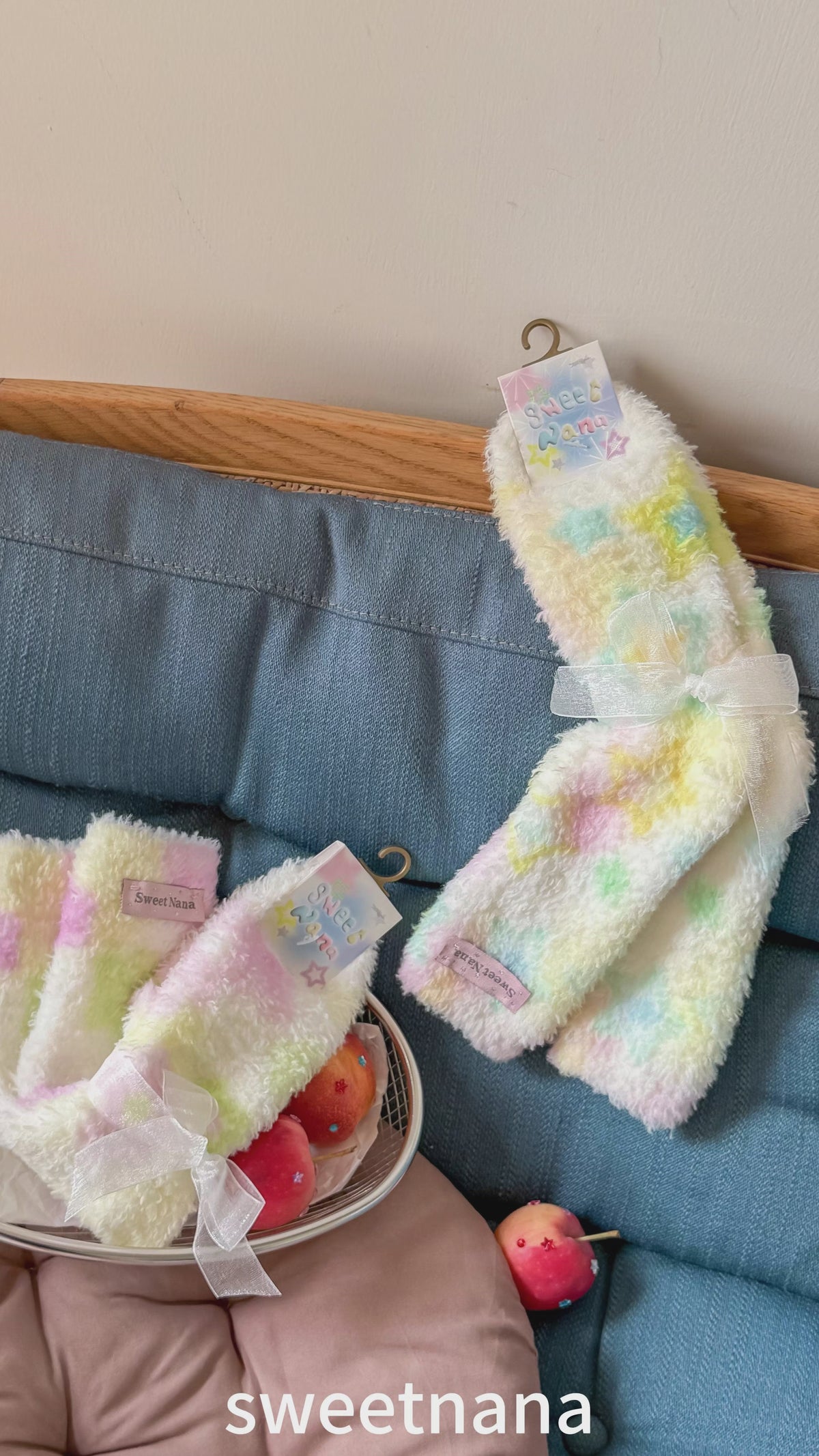 Pastel Dream Cozy Floor Crew Socks